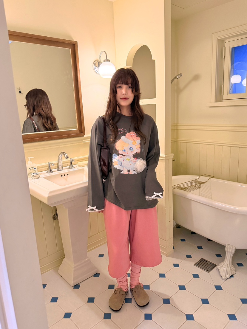 BOUTIQUE-L東大門實拍女士新品休閑熱賣真品26初秋長袖T恤BOUTIQUE-L長袖T恤