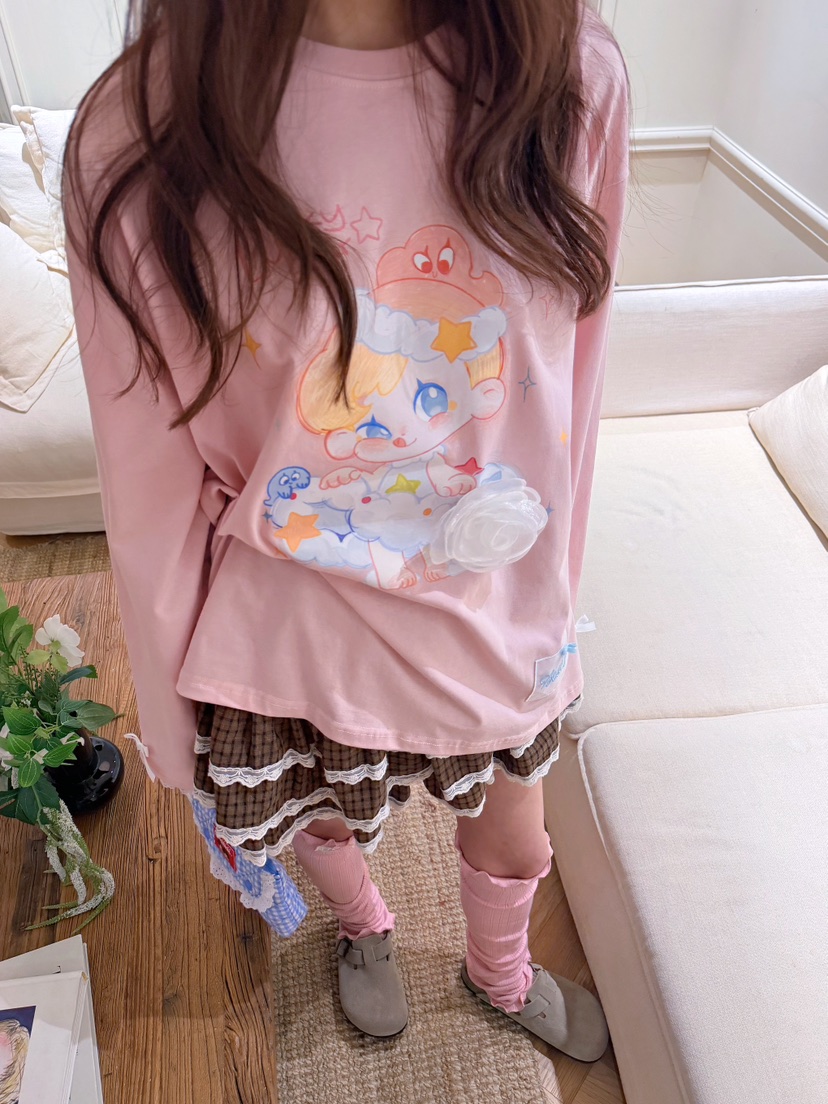 BOUTIQUE-L東大門實拍女士新品休閑熱賣真品26初秋長袖T恤BOUTIQUE-L長袖T恤