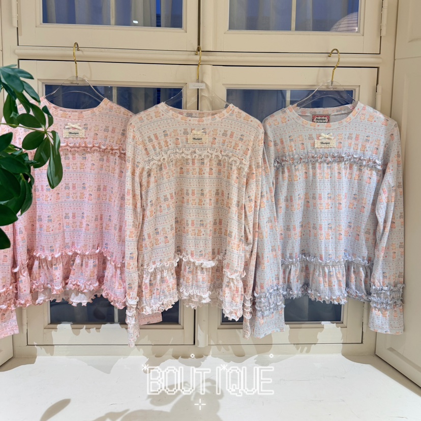 BOUTIQUE-L東大門代購女裝新品人氣26初秋推薦休閑長袖T恤BOUTIQUE-L長袖T恤