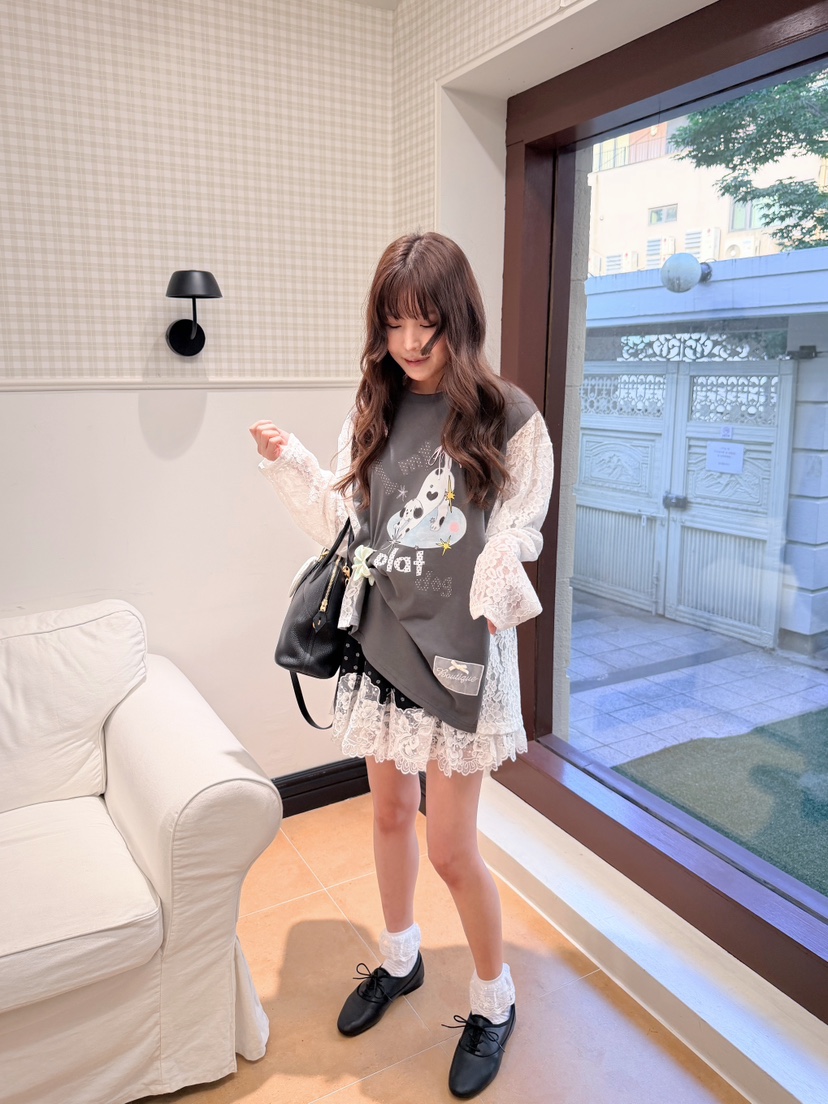 BOUTIQUE-L東大門實拍女裝新品熱賣休閑人氣26初秋長袖T恤BOUTIQUE-L長袖T恤