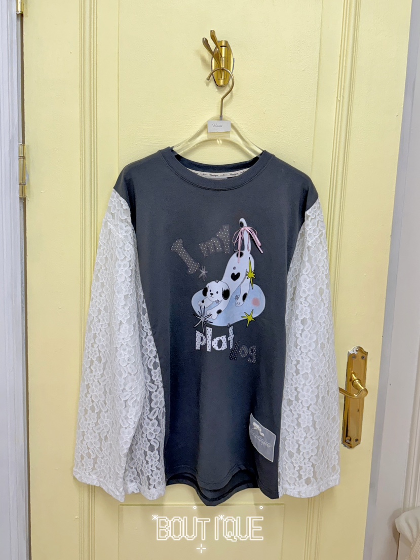 BOUTIQUE-L東大門實拍女裝新品熱賣休閑人氣26初秋長袖T恤BOUTIQUE-L長袖T恤圖色1