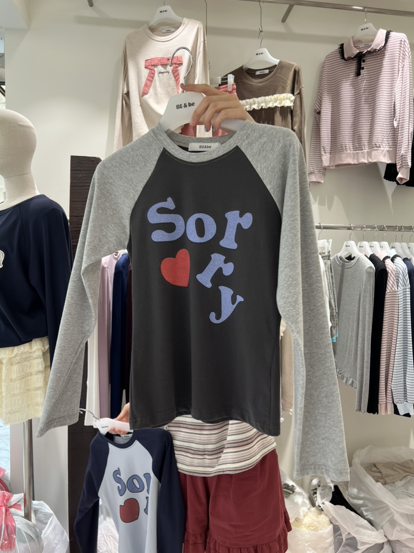 BE&amp;BE韓國代購女士新品推薦真品職業26秋冬熱賣長袖T恤BE&be長袖T恤圖色2