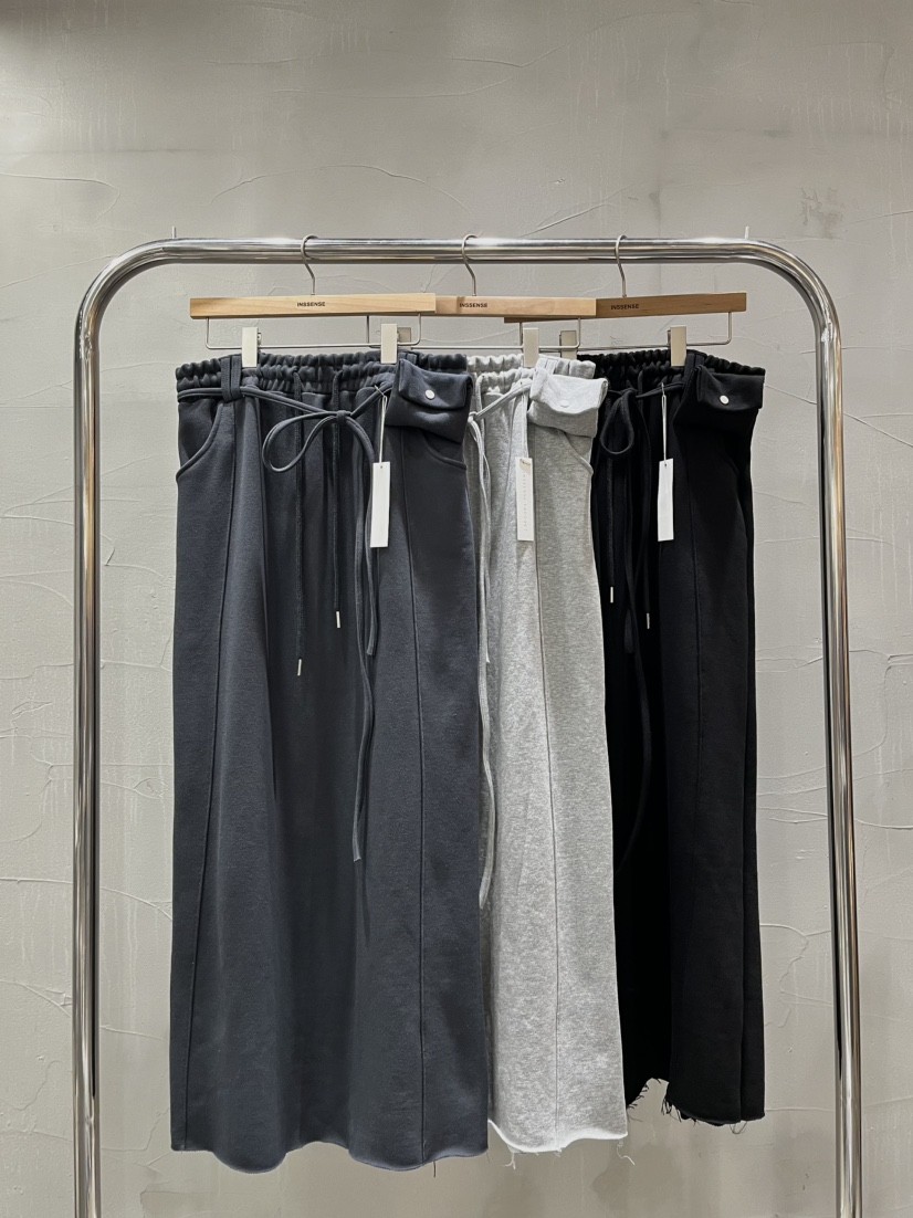 INSSENSE-A東大門代購女裝新品熱賣人氣職業休閑長裙含腰繩INSSENSE-A長裙