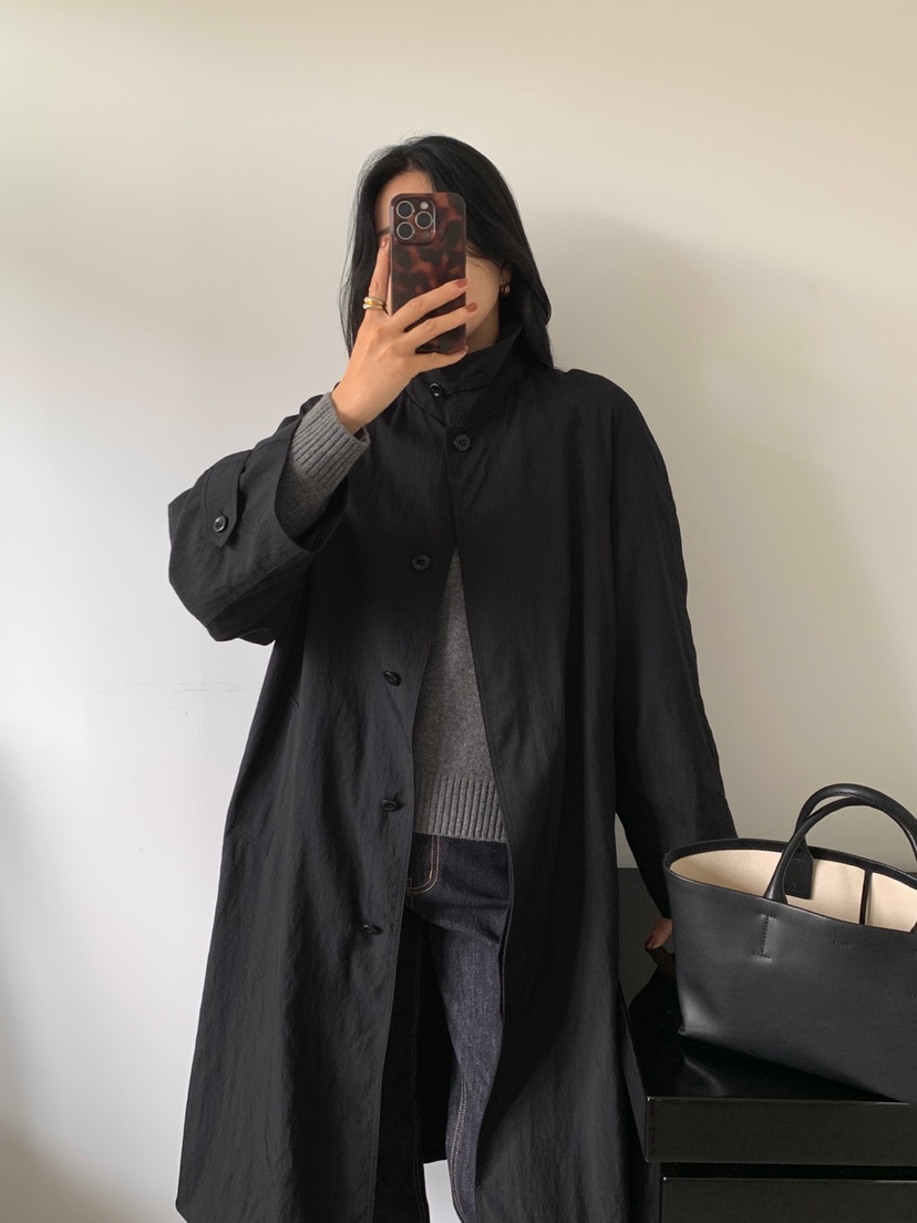 THE EYL韓國直郵女士新款人氣職業時尚真品26初秋長款風衣THE EYL長款風衣