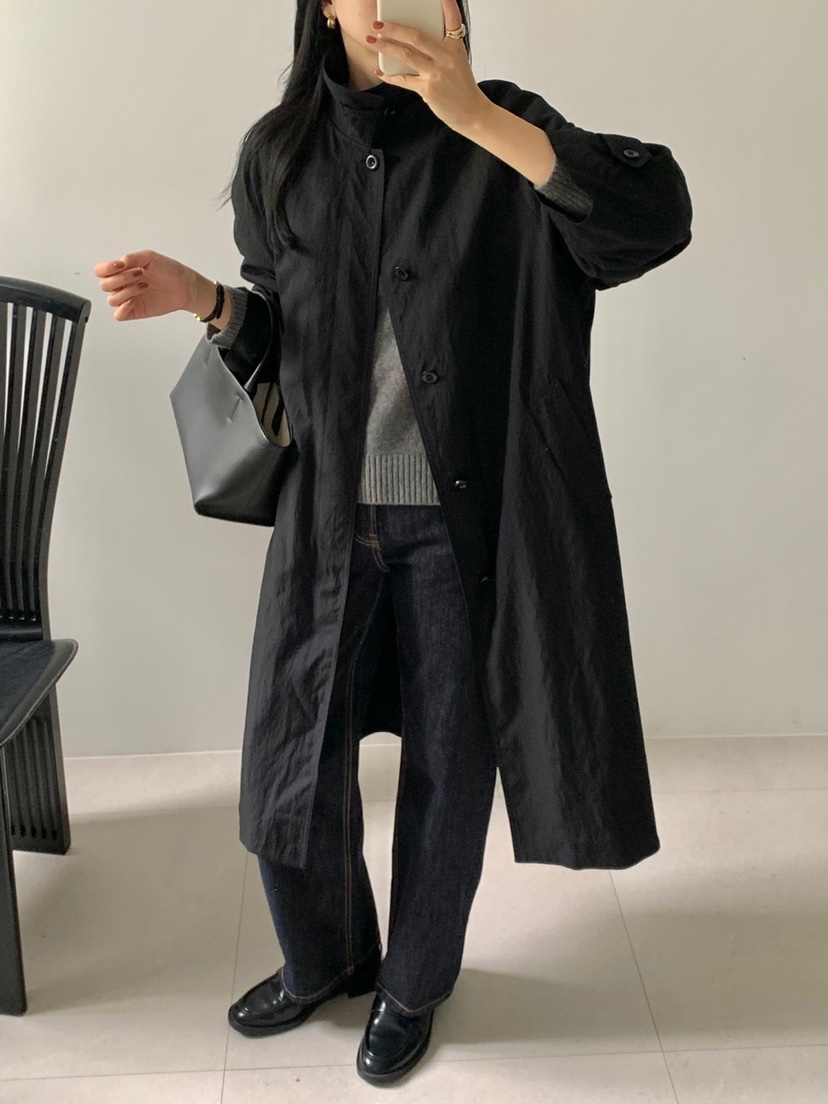 THE EYL韓國直郵女士新款人氣職業時尚真品26初秋長款風衣THE EYL長款風衣