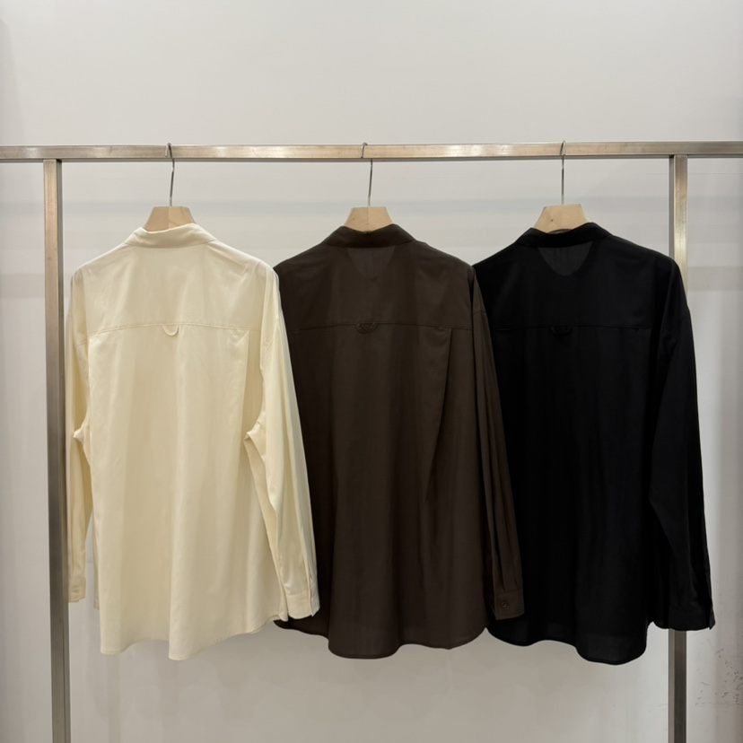 THE EYL東大門實拍女裝新品真品26初秋襯衫蕾絲衫不對稱口袋THE EYL襯衫/蕾絲衫