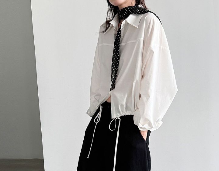 STAY HERE東大門直郵女士新款26初秋休閑推薦襯衫蕾絲衫STAY HERE-2件起襯衫/蕾絲衫