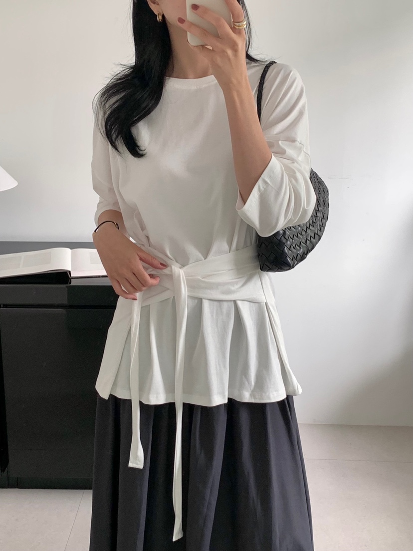 THE EYL東大門直郵女裝新品職業熱賣真品推薦時尚長袖T恤THE EYL長袖T恤