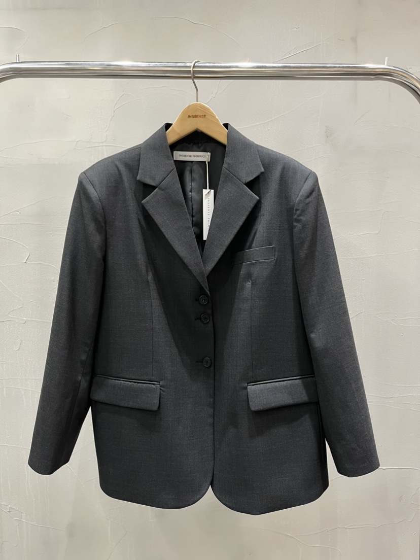 INSSENSE-A韓國代購女裝新品26秋冬真品人氣熱賣夾克羊毛INSSENSE-A夾克圖色2