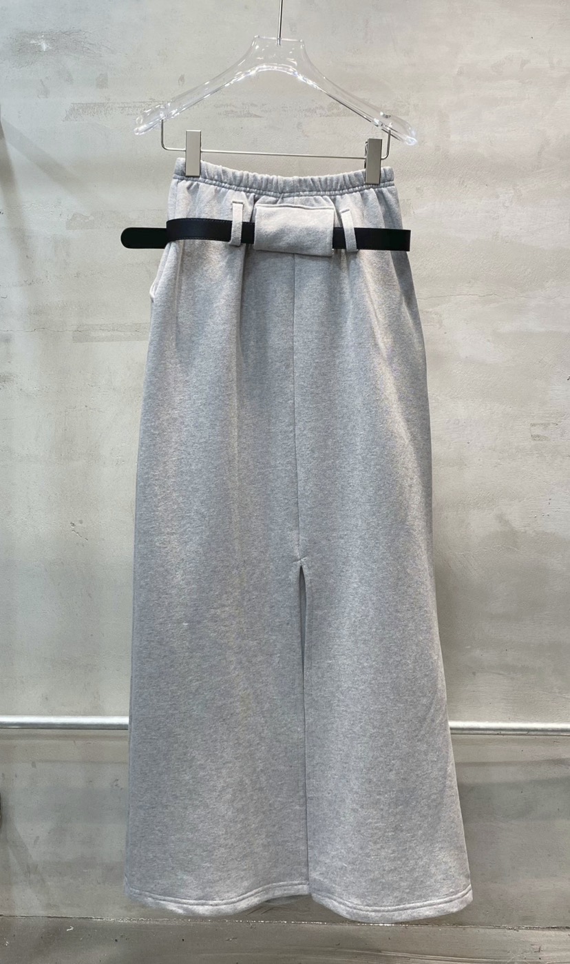 BLACK RIBBON-A韓國代購女裝新款職業真品26初秋長裙腰帶BLACK RIBBON-A長裙