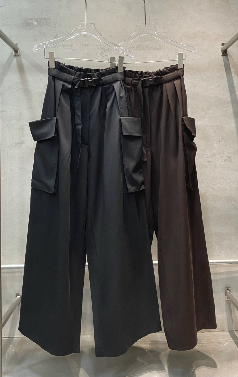 BLACK RIBBON-A韓國直郵女裝新款職業推薦人氣休閑褲口袋BLACK RIBBON-A休閑褲