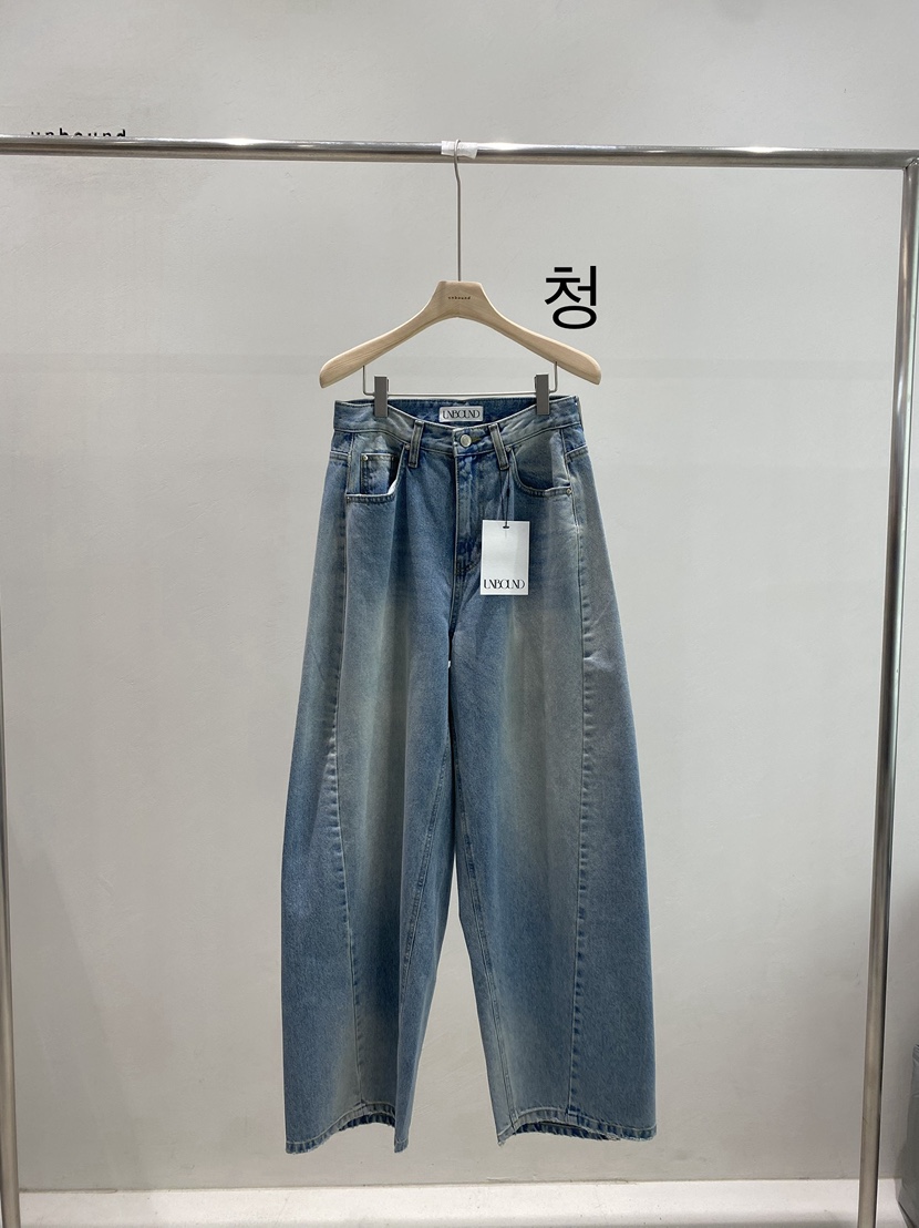 UNBOUND東大門直郵女士新品時尚真品職業熱賣26秋冬牛仔褲UNBOUND牛仔褲圖色1