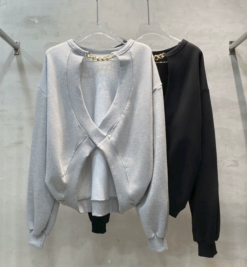 BLACK RIBBON-A東大門實拍女士新品26秋冬時尚衛衣運動BLACK RIBBON-A衛衣