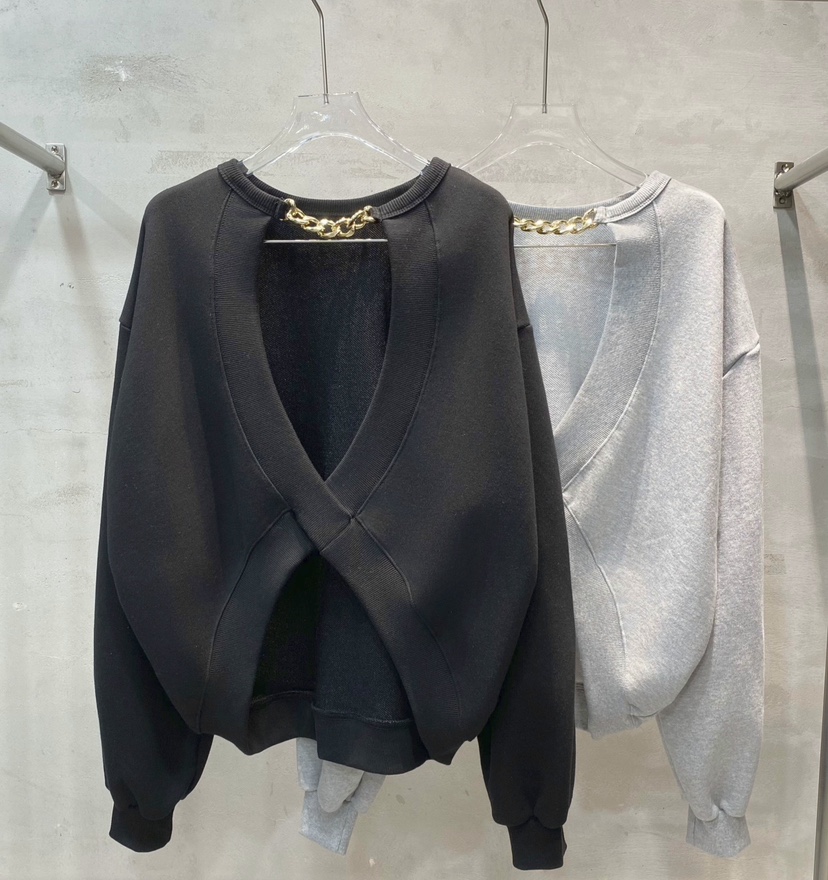 BLACK RIBBON-A東大門實拍女士新品26秋冬時尚衛衣運動BLACK RIBBON-A衛衣