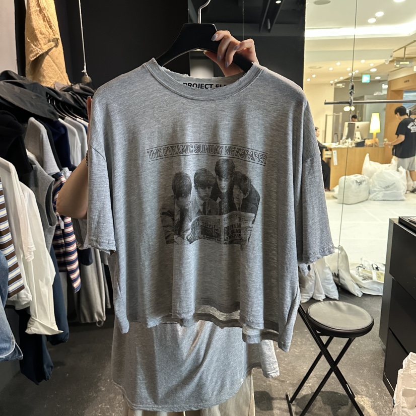 ELF-L東大門實拍女裝新款推薦人氣休閑26初秋真品T恤復古ELF-LT恤圖色2