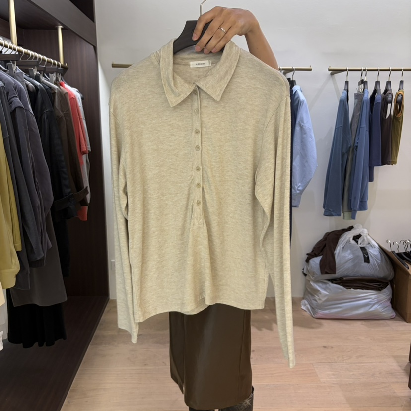 FOREST東大門代購女士新品26秋冬真品26初秋推薦職業長袖T恤FOREST長袖T恤圖色2
