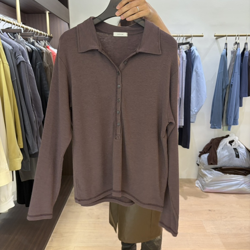 FOREST東大門代購女士新品26秋冬真品26初秋推薦職業長袖T恤FOREST長袖T恤圖色3