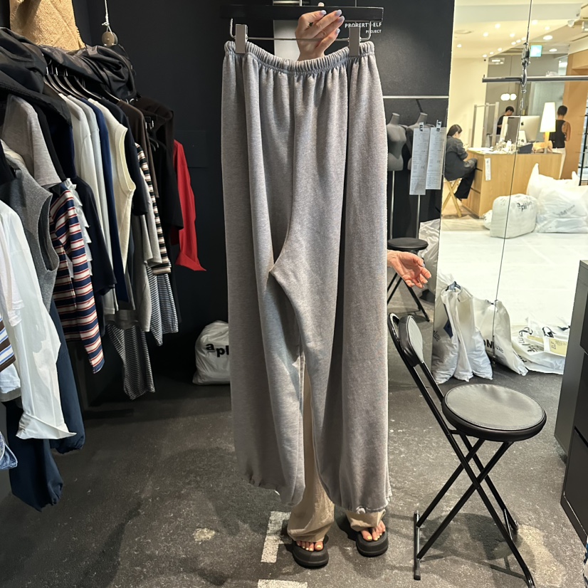 ELF-L韓國代購女裝新款26秋冬熱賣推薦26初秋休閑褲毛圈短款ELF-L休閑褲