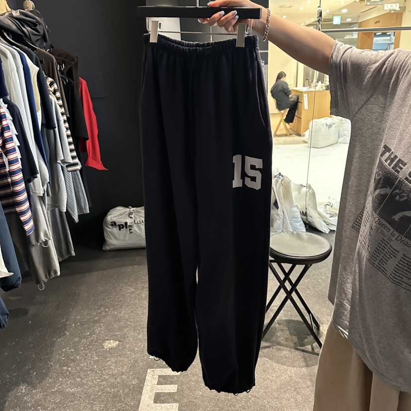 ELF-L韓國代購女裝新款26秋冬熱賣推薦26初秋休閑褲毛圈短款ELF-L休閑褲圖色2
