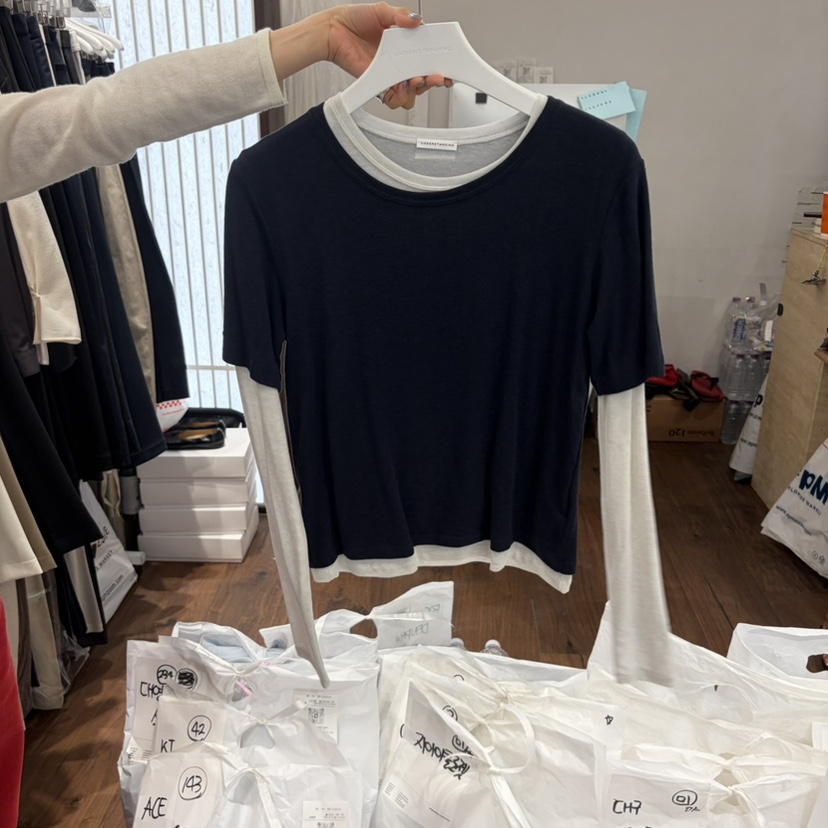 UNDERSTANDING韓國直郵女裝新款熱賣推薦休閑26秋冬套裝撞色UNDERSTANDING套裝圖色2