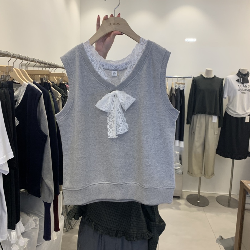 TAN&amp;COMO韓國代購女士新品26秋冬真品吊帶背心蕾絲絲帶tan-COMO吊帶/背心圖色1