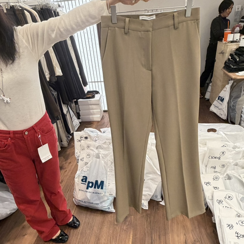UNDERSTANDING韓國直郵女士新款休閑職業26秋冬休閑褲修身UNDERSTANDING休閑褲圖色2