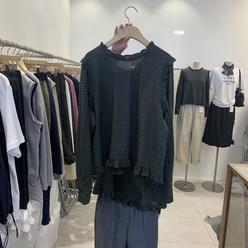 TAN&amp;COMO韓國代購女裝新品推薦熱賣休閑真品襯衫蕾絲衫tan-COMO襯衫/蕾絲衫圖色2