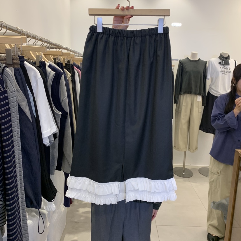 TAN&amp;COMO韓國代購女士新品人氣職業推薦半身裙中短裙tan-COMO半身裙/中短裙