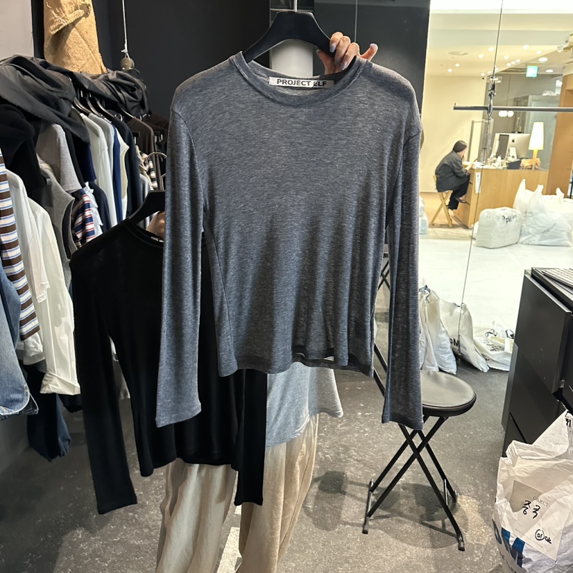 ELF-L東大門直郵女士新品休閑真品職業人氣26初秋長袖T恤ELF-L長袖T恤圖色4