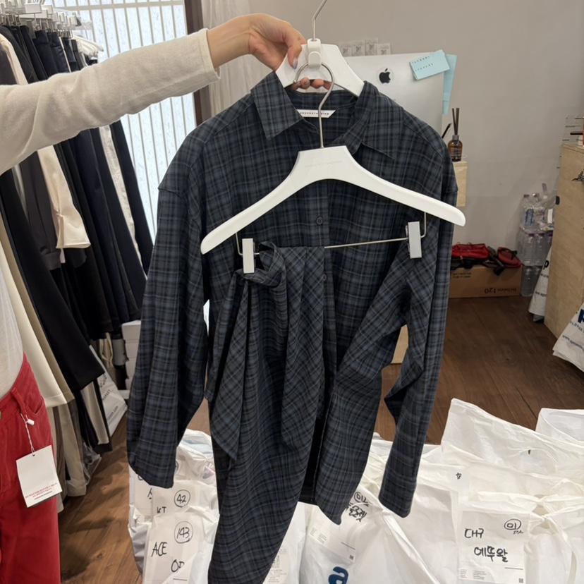 UNDERSTANDING韓國代購女士新品推薦26秋冬時尚休閑套裝圍巾UNDERSTANDING套裝圖色2