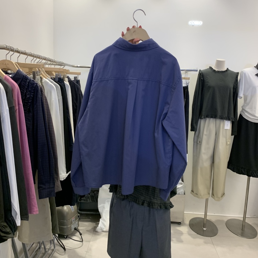 TAN&amp;COMO韓國代購女士新款休閑時尚26秋冬襯衫蕾絲衫口袋tan-COMO襯衫/蕾絲衫