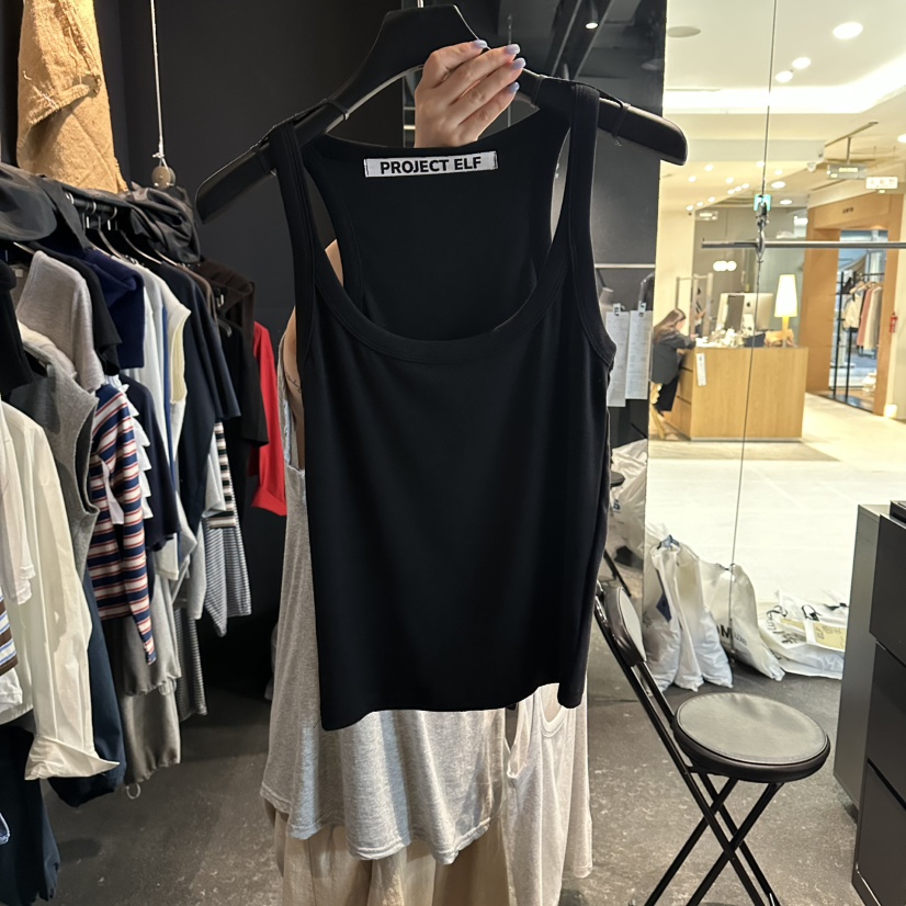 ELF-L東大門實拍女士新品熱賣26秋冬26初秋職業吊帶背心ELF-L吊帶/背心圖色4黑色