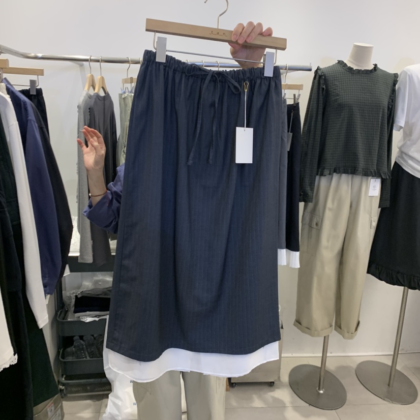 TAN&amp;COMO東大門代購女裝新款熱賣26初秋半身裙中短裙tan-COMO半身裙/中短裙圖色1