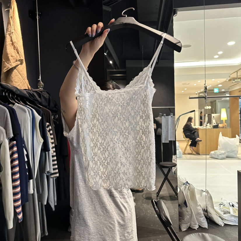 ELF-L東大門直郵女裝新品26秋冬26初秋真品吊帶背心蕾絲ELF-L吊帶/背心