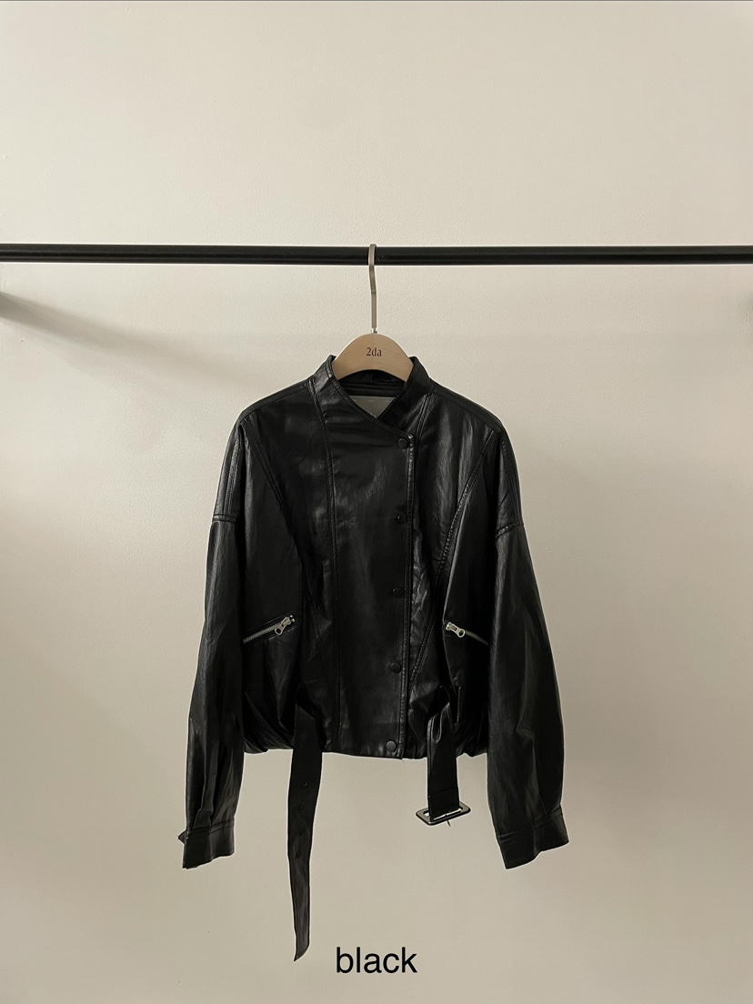 2DA/DARIMI-P東大門代購女士新品熱賣人氣職業休閑皮衣2DA/DARIMI-P皮衣圖色3