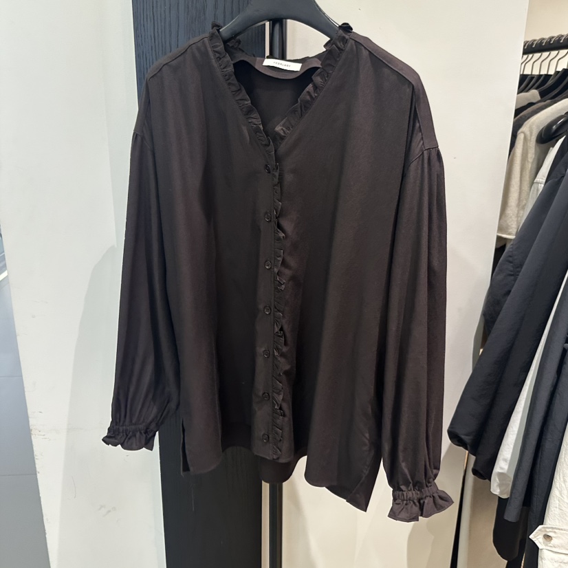 FEBRUARY 11韓國直郵女士新品休閑推薦真品26初秋襯衫蕾絲衫FEBRUARY 11襯衫/蕾絲衫圖色2棕色