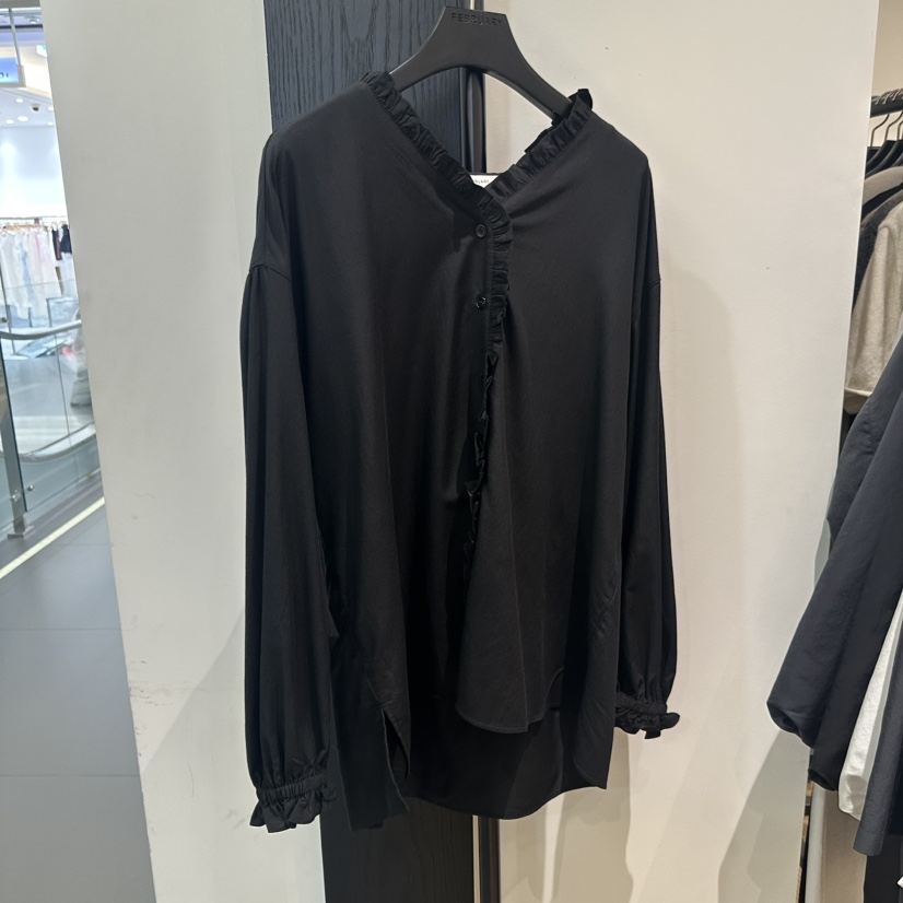 FEBRUARY 11韓國直郵女士新品休閑推薦真品26初秋襯衫蕾絲衫FEBRUARY 11襯衫/蕾絲衫圖色3黑色