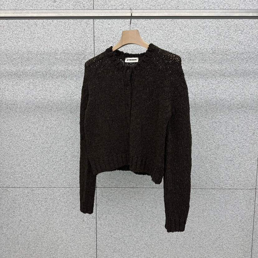 AT THE BAGEL東大門實拍女士新款26秋冬真品職業針織衫AT THE BAGEL針織衫圖色1咖啡棕