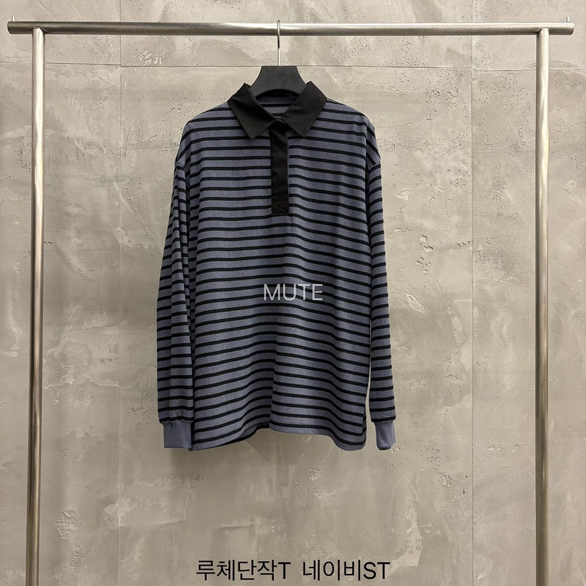 MUTE-P東大門直郵女裝新品26初秋熱賣職業26秋冬長袖T恤MUTE長袖T恤圖色2