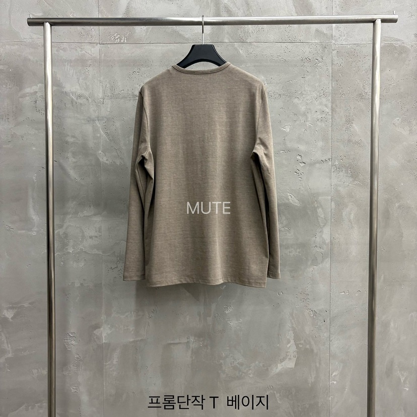 MUTE-P東大門實拍女士新款職業休閑推薦人氣真品長袖T恤MUTE長袖T恤