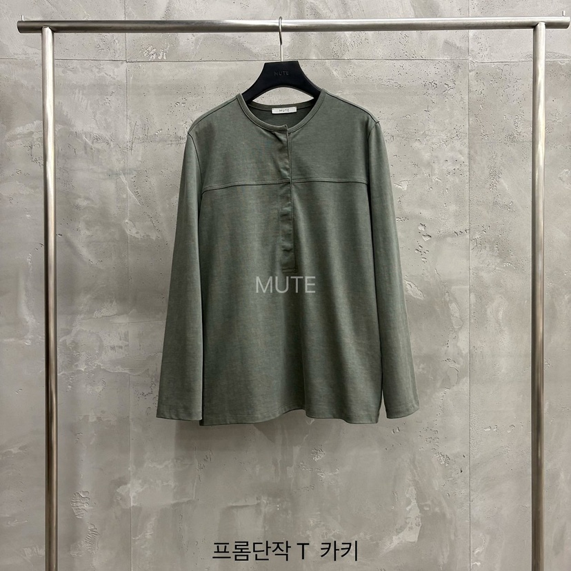 MUTE-P東大門實拍女士新款職業休閑推薦人氣真品長袖T恤MUTE長袖T恤圖色2