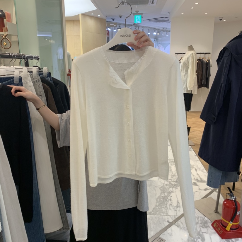 ALMOND韓國代購女士新品真品時尚推薦26初秋職業人氣開衫ALMOND開衫圖色2