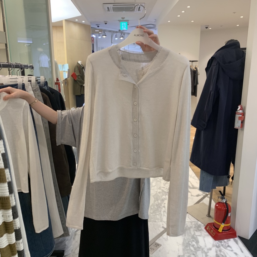 ALMOND韓國代購女士新品真品時尚推薦26初秋職業人氣開衫ALMOND開衫圖色3