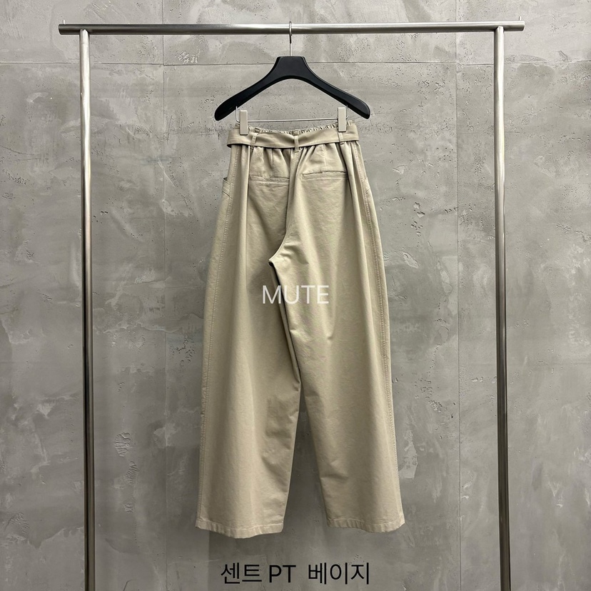 MUTE-P韓國直郵女裝新品休閑人氣時尚26初秋休閑褲含腰帶MUTE休閑褲