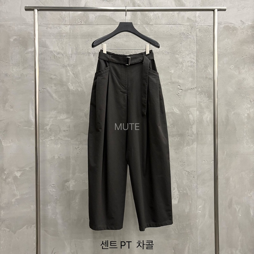 MUTE-P韓國直郵女裝新品休閑人氣時尚26初秋休閑褲含腰帶MUTE休閑褲圖色3