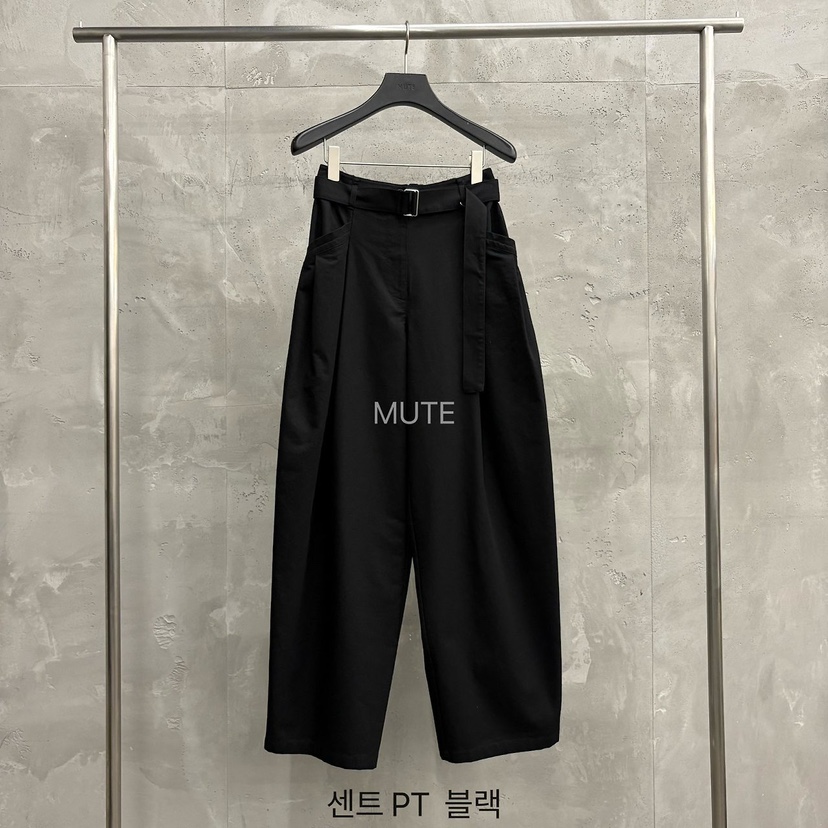 MUTE-P韓國直郵女裝新品休閑人氣時尚26初秋休閑褲含腰帶MUTE休閑褲圖色4