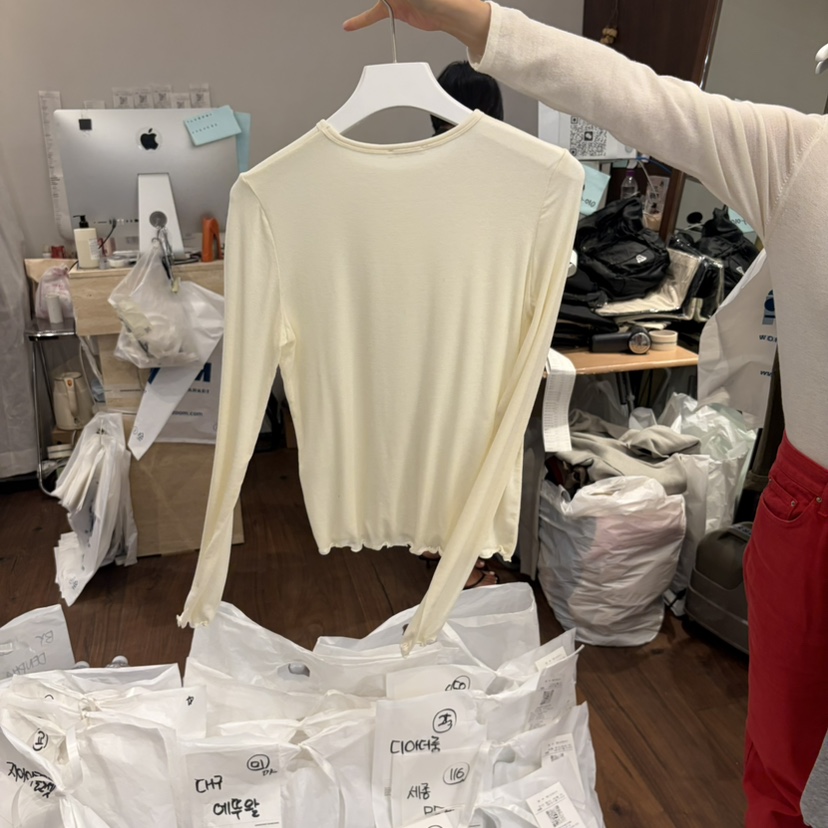 UNDERSTANDING東大門代購女士新品26初秋人氣長袖T恤天絲UNDERSTANDING長袖T恤