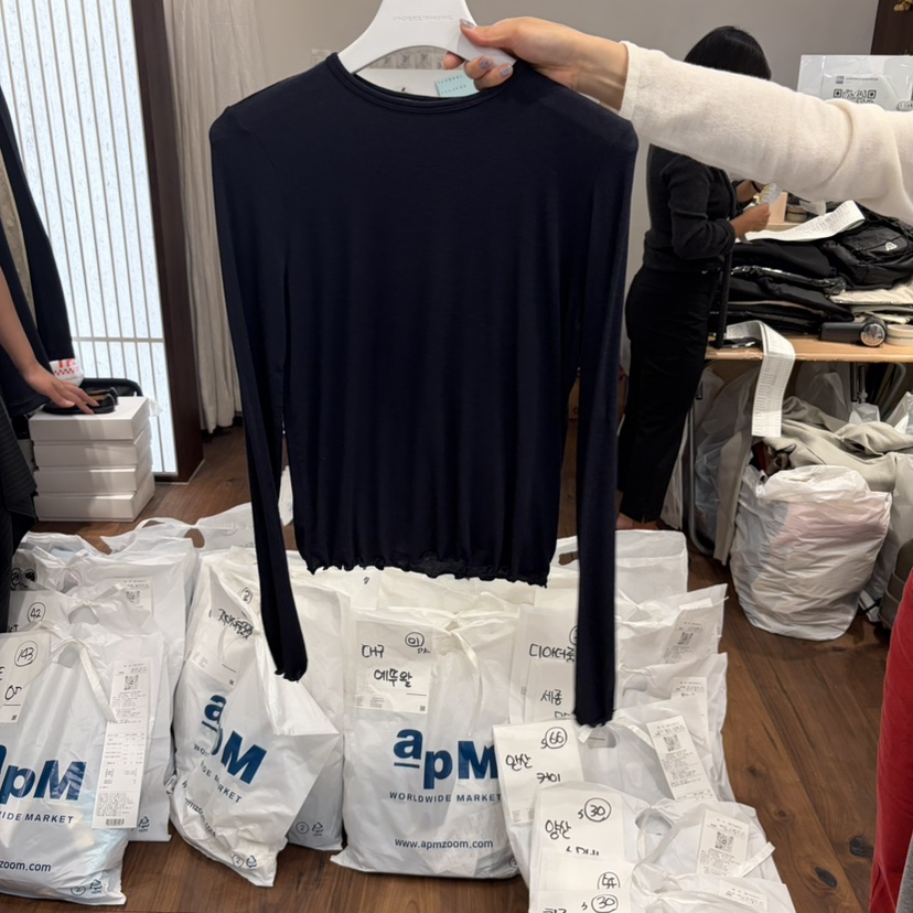 UNDERSTANDING東大門代購女士新品26初秋人氣長袖T恤天絲UNDERSTANDING長袖T恤圖色3