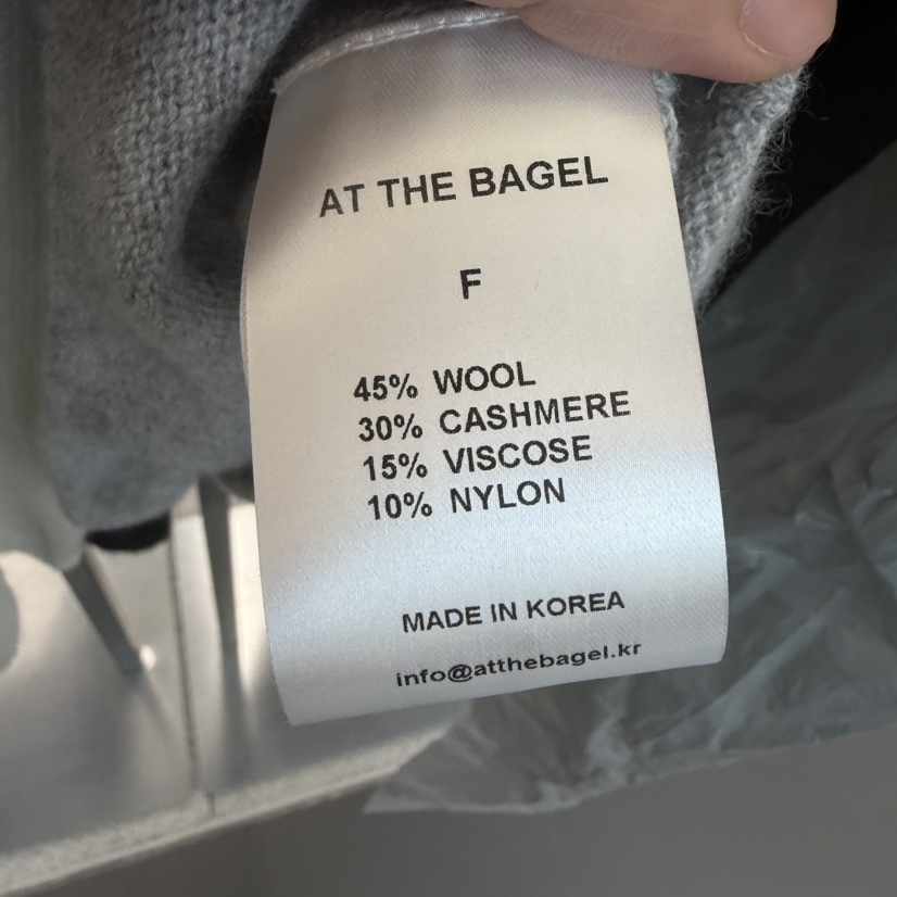 AT THE BAGEL韓國直郵女士新款26秋冬人氣休閑真品針織衫AT THE BAGEL針織衫