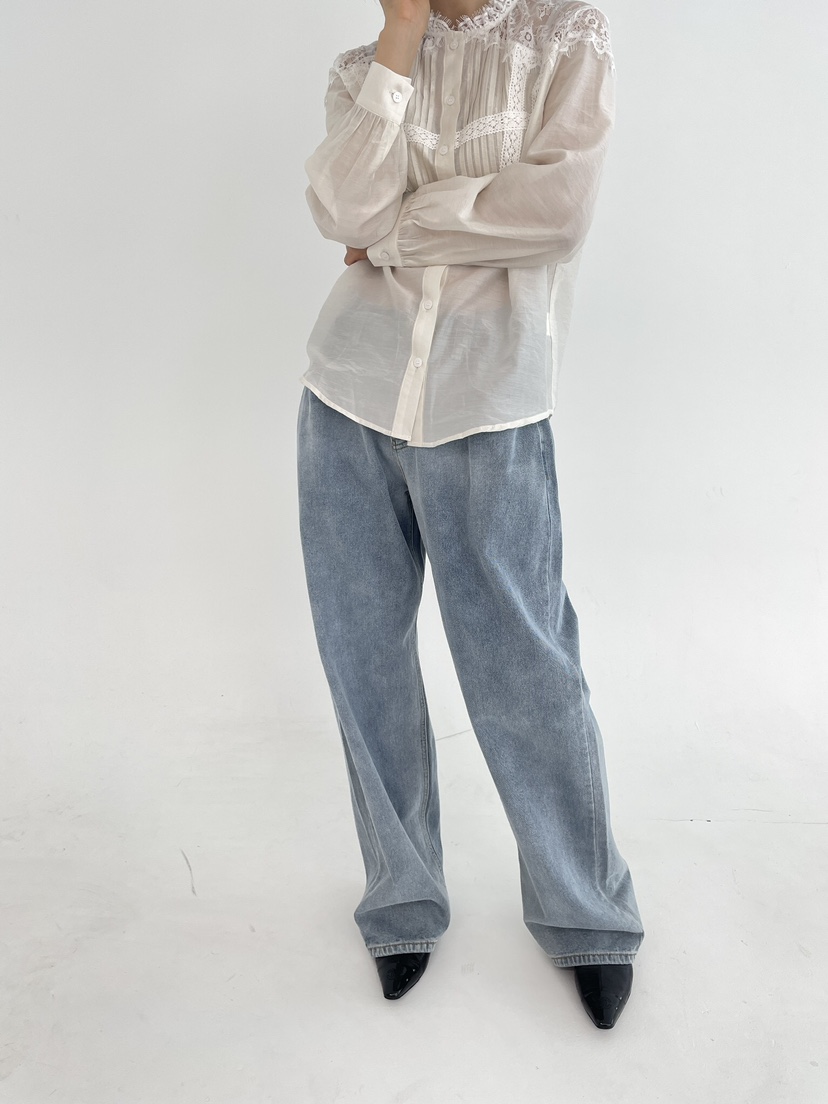 LEMATIN東大門實拍女裝新品26秋冬人氣熱賣時尚襯衫蕾絲衫LEMATIN襯衫/蕾絲衫